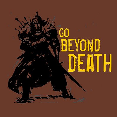 Camiseta Dark Souls Go Beyond Cor Marrom