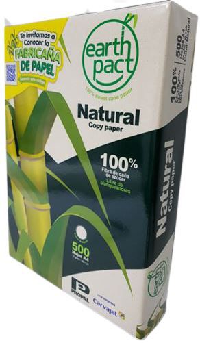Natural A4 210x297  Reciclado - Cor Natural - Zero químicos branqueadores -100% bagaço de cana de açúcar cx c/ 10 resmas