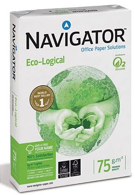Navigator A4 210mmx297 Extra Branco  75grs - 10 resmas de 500 Folhas