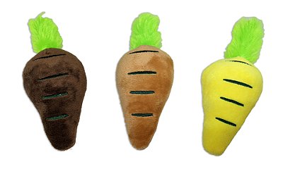 Cenoura Pelúcia 18cm C/ Som