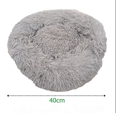 Cama Nuvem Pelúcia Plush Pet Luxo Redonda 40cm Caminha PP Cães Gatos