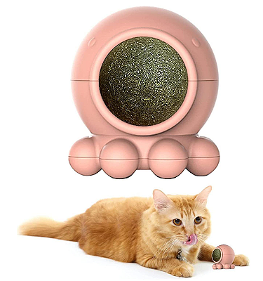 Polvo De Brinquedo Interativo Para Gatos Com Catnip Erva Gato Natural Lambe Lambe