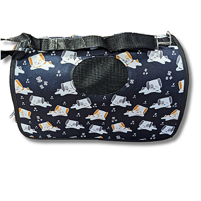 Bolsa Transporte Pet M Estampada Com Telinha para Circulação