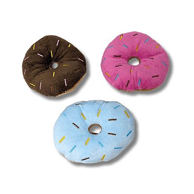 Rosquinha Pelúcia 10cm x 10cm C/ Som