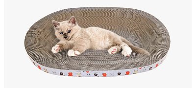 Arranhador Oval Berço para Gatos 49cm x 34.5cm
