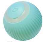 Bola que Mexe Inteligênte Elétrica Pet USB Recarregável para Gatos Brinquedo Bolinha Silicone com LED e Carregador