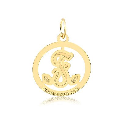 Pingente Formatura Fonoaudiologia ( Ouro 12K / 18K )