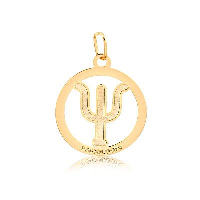 Pingente Formatura Psicologia ( Ouro 12K / 18K )