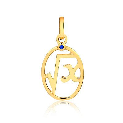 Pingente Formatura Matemática ( Ouro 12K / 18K )