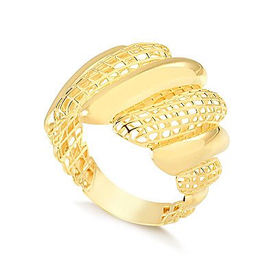 Anel Filigrana Espiral ( Ouro 12K / 18 K )