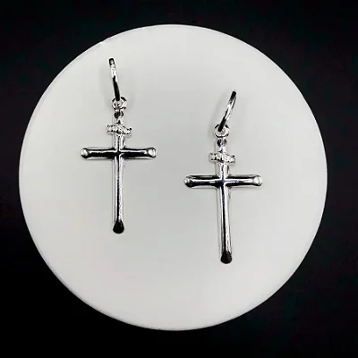 Pingente Crucifixo Liso - P020 ( Prata 925 )