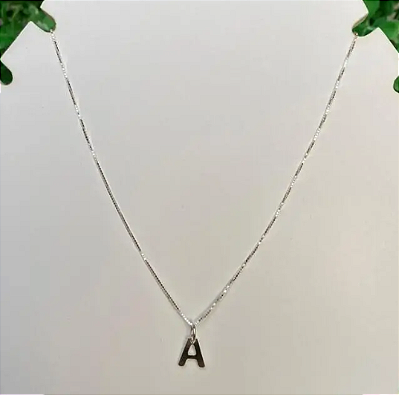 Pingente Letra *A* - P050 ( Prata 925 )
