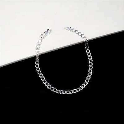 Pulseira Grumet F100 - 21cm- CGR001 ( Prata 925 )