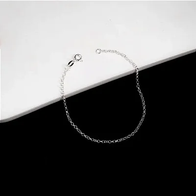 Pulseira elo português F030 - 18cm CEP020 ( Prata 925 )