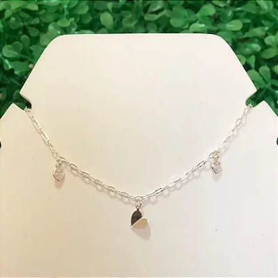 Pulseira Coração 3D CPU001 ( Prata 925 )