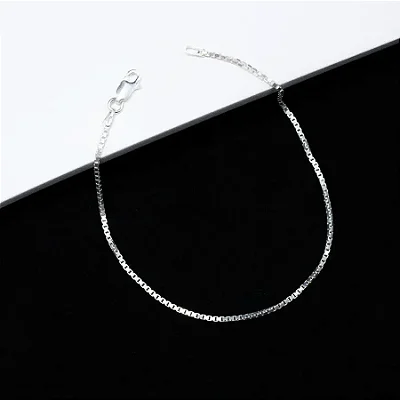Pulseira Veneziana V22 - 18cm - CV030 ( Prata 925 )
