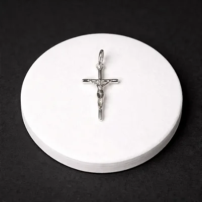 Pingente crucifixo com jesus P091 ( Prata 925 )