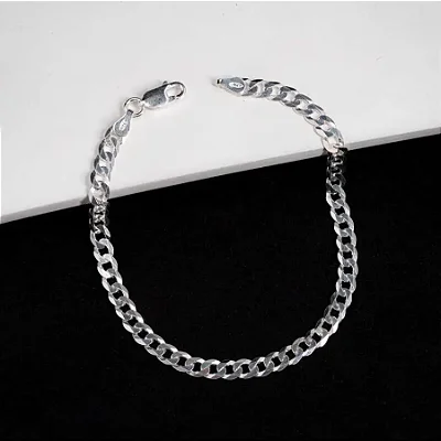 Pulseira grumet F120 - 21 cm CGR040 ( Prata 925 )