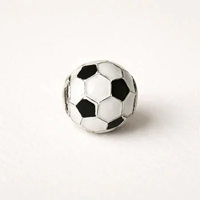Berloque separador bola de futebol BQ023 ( Prata 925 )
