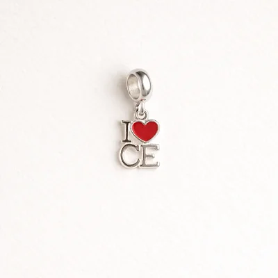Berloque estado I Love (coração) CE RSBQ100 ( Prata 925 )