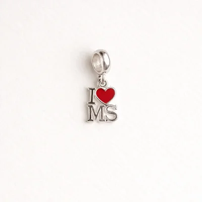 Berloque estado I Love (coração) MS RSBQ101 ( Prata 925 )