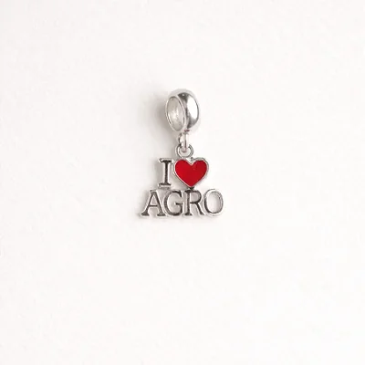 Berloque I Love (coração) AGRO BQ106 ( Prata 925 )