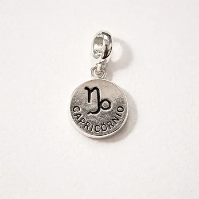 Berloque signo CAPRICÓRNIO BQ124 ( Prata 925 )