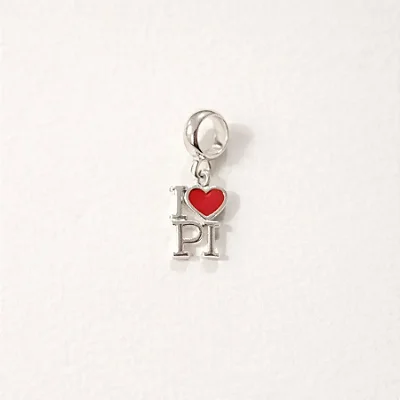 Berloque estado I Love (coração) PI BQ136 ( Prata 925 )