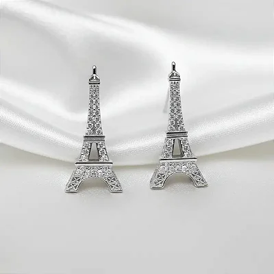 TORRE EIFFEL CRAVEJADO B180 ( Prata 925 )
