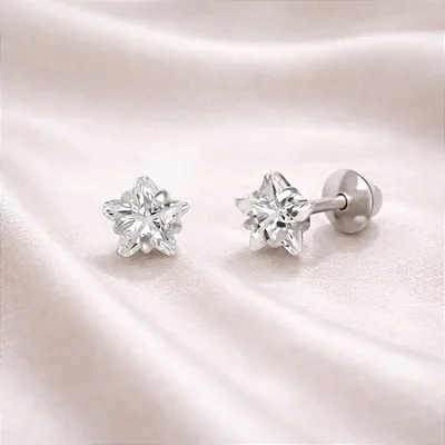 ESTRELA ZIRC. 5,0MM B184 ( Prata 925 )