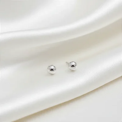 Brinco bolinha 7,0MM B194 ( Prata 925 )