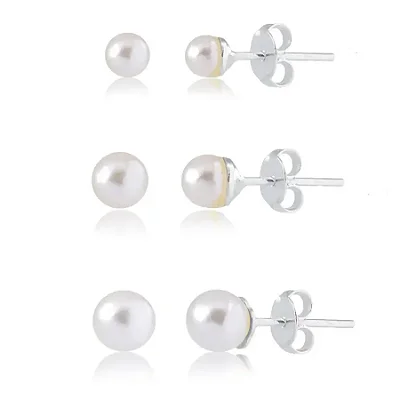 TRIO PÉROLAS 3/4/5MM BT014 ( Prata 925 )