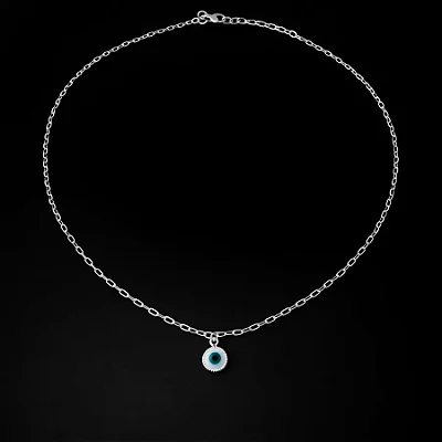 CHOCKER OLHO GREGO UNITÁRIO FIO CARTIER CCH026 ( Prata 925 )