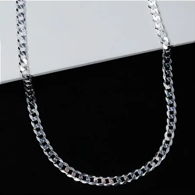 Corrente Grumet F120 - 60cm CGR044 ( Prata 925 )