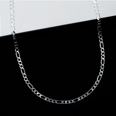 CORRENTE 3X1 F060 - 60cm CTU014 ( Prata 925 )