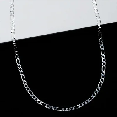 Corrente 3x1 4,0mm - 60cm CTU024 ( Prata 925 )