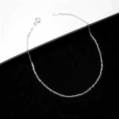 Pulseira singapura F020 CS001 ( Prata 925 )