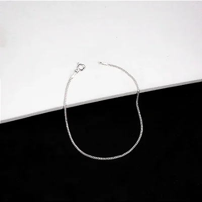 Pulseira Veneziana V15 - 18CM CV010 ( Prata 925 )