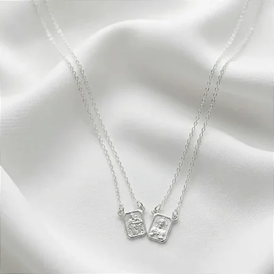 S.C Jesus + N.S do Carmo Corrente: Cartier CEC002 ( Prata 925 )