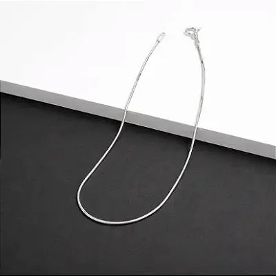Tornozeleira rabo de rato fio 020 - 23cm CRR002 ( Prata 925 )