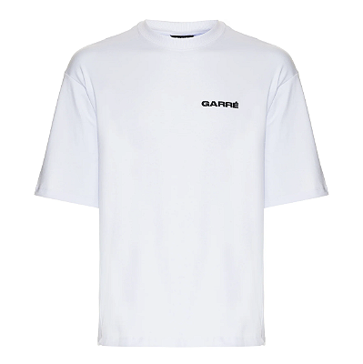 Camiseta Garré Basic Logo Oversized - Branca