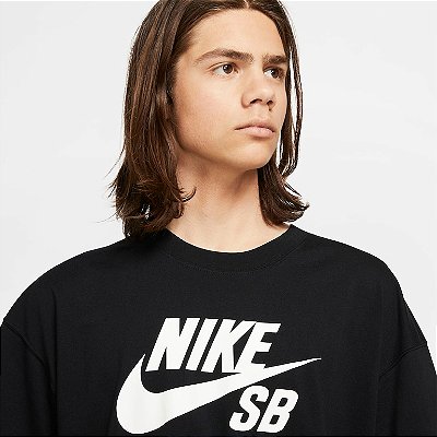 Camiseta Nike SB Big Logo - Preta