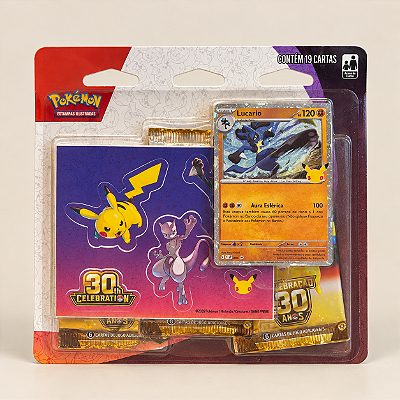 Pokémon TCG: Tech Sticker Collection Lucario 30th Celebration (pt-br)