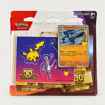 Pokémon TCG: Tech Sticker Collection Lucario 30th Celebration (pt-br)