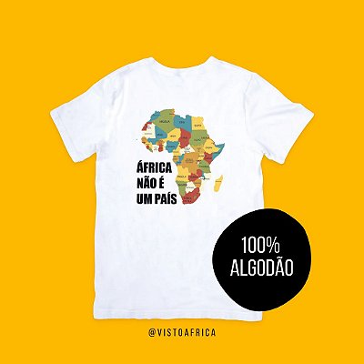 Camisetas Mapa Colorido - Idiomas (em Algodão)