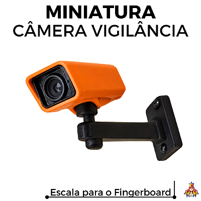 Miniatura Câmera de Vigilância Articulada - Laranja
