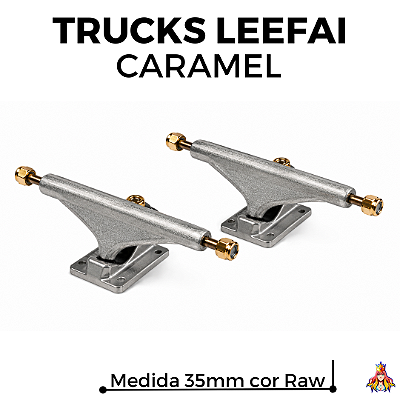 Par de Trucks Leefai Caramel 35mm - Raw