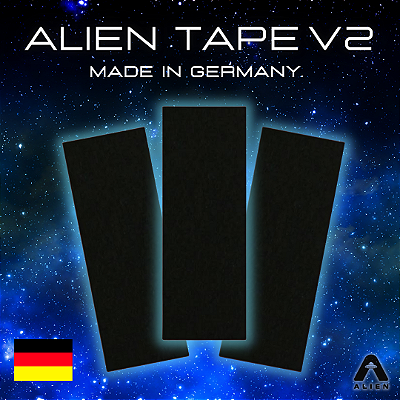 3x Pack Tape marca *Alien Fingerboards* modelo ''Stardust V2'' 40x110mm (''Tipo FBS'')(Hand-Made in GERMANY)(Importada)(3 Unidades)