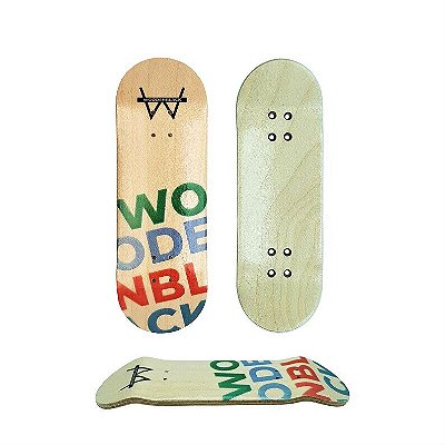 Deck *WoodenBlack* ''Color Biggy'' 34mm x 97.5mm Heat-Transfer (Made in Turkey)(100% em Maple)(Real-Wear)(High Quality) + Tape Woodenblack Texturizada