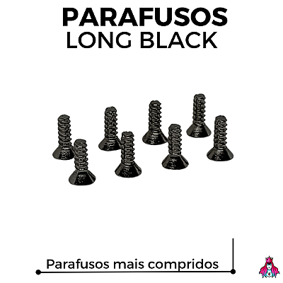 Kit Parafusos Custom versão Long cor Black (Mais compridos)